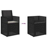 vidaXL Chaises de jardin salle à manger 2 Pièces Anthracite et Gris clair