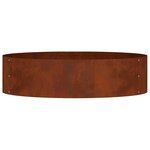 vidaXL Anneau de jardinière 5 Pièces Marron 80 x 80 x 20 cm Acier patiné