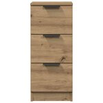 vidaXL Buffet chêne artisanal 30x30x70 cm bois d'ingénierie