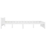 vidaXL Cadre de lit sans matelas avec tiroirs blanc 140x190 cm