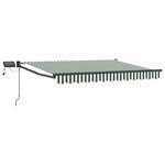 vidaXL Store rétractable manuel avec LEDs 3 x 2 5 m