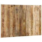 vidaXL Tête de lit 120 cm bois de manguier brut massif