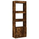 vidaXL Buffet haut 63x33x180 cm chêne fumé bois d'ingénierie