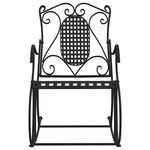 vidaXL Banc à bascule 84 cm noir acier