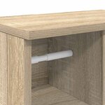 vidaXL Meuble de salle de bain avec porte-rouleau chêne sonoma
