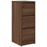 vidaXL Buffet chêne marron 29 5x34x76 cm bois d'ingénierie