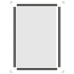 vidaXL Moustiquaire magnétique pour fenêtres blanc 80x120 cm