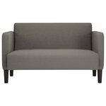 vidaXL Canapé causeuse gris clair 109 cm tissu velours côtelé