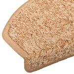vidaXL Tapis d'escalier auto-adhésifs 15 pc 80 x 24 5 x 3 5 cm Doré