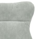 vidaXL Fauteuil relaxant en velours gris clair