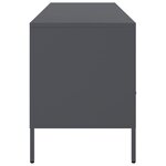 vidaXL Meuble TV anthracite 100 5x39x50 5 cm acier