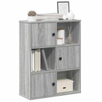 vidaXL Bibliothèque sonoma gris 60x24x76 5 cm bois d'ingénierie