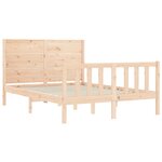 vidaXL Cadre de lit sans matelas bois de pin massif