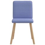 vidaXL Chaises à manger lot de 4 bleu jean tissu