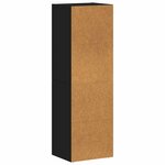 vidaXL Bibliothèque/Meuble TV noir 36x30x114 cm bois d'ingénierie
