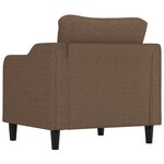 vidaXL Fauteuil Marron 60 cm Tissu