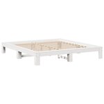 vidaXL Cadre de lit sans matelas blanc 150x200 cm bois de pin massif