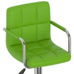 vidaXL Tabourets de bar lot de 2 vert similicuir