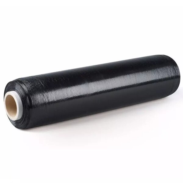 Film étirable manuel opaque noir - (450 mm x 250 M) - Carton de 6 bobines – Bulteau Systems