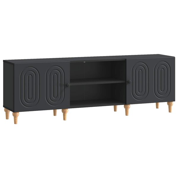 vidaXL Meuble TV Noir 150 x 31 x 50 cm Bois d'ingénierie