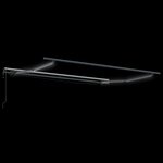 Auvent rétractable automatique vidaXL avec LED Gris clair 350x250 cm