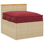 vidaXL Coussin pour assise de palette Bordeaux 70 x 70 x 12 cm