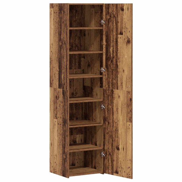vidaXL Haut Armoire 2 Pièces Bois ancien 45 x 42 5 x 185 cm