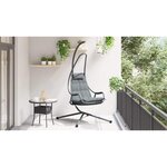 vidaXL Chaise suspendue Anthracite 94 x 107 x 196.5 cm Acier