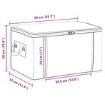 vidaXL Boîte de rangement avec fenêtre latérale transparente 2 Pièces