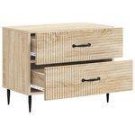 vidaXL Cabinet de chevet avec tiroir Chêne Sonoma 62 x 34 5 x 47 5 cm