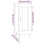 vidaXL Buffet Blanc 34 5x34x90 cm Bois d'ingénierie