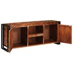 vidaXL Meuble TV Multicolore bois de récupération massif