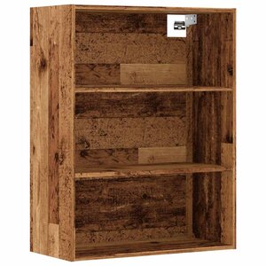vidaXL Armoire murale suspendue vieux bois 69 5x32 5x90 cm