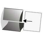 Bandes Klemmfix double soudure 210 x 32 mm pour timbres-poste. Fond - Noir