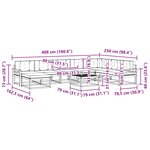 vidaXL Ensemble de canapés d'extérieur 9 pc Blanc et crème
