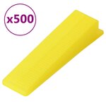 vidaXL Système de nivellement de carrelage 500 cales 2500 clips 1 5 mm