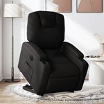 vidaXL Fauteuil inclinable électrique noir tissu