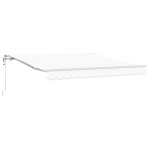 vidaXL Auvent rétractable automatique blanc 300x250 cm