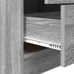 vidaXL Bureau avec rangement en gris sonoma