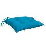 vidaXL Coussins de palette lot de 4 bleu clair 50x50x7 cm tissu oxford