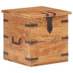 vidaXL Coffre 40x40x40 cm Bois d'acacia solide