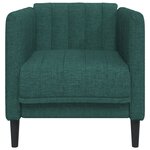 vidaXL Fauteuil vert foncé tissu