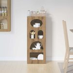 vidaXL Buffet Chêne artisanal 40 x 35 x 100 5 cm Bois d'ingénierie