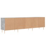 vidaXL Meuble TV gris béton 150x30x44 5 cm bois d'ingénierie