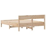 vidaXL Cadre de lit sans matelas 120x200 cm bois de pin massif