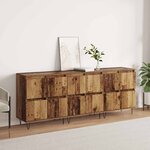 vidaXL Buffets 3 Pièces Bois ancien 180 x 35 x 70 cm Bois d'ingénierie