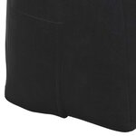 vidaXL Coussin de Dos Noir 100 x 24 x 50 cm Velours