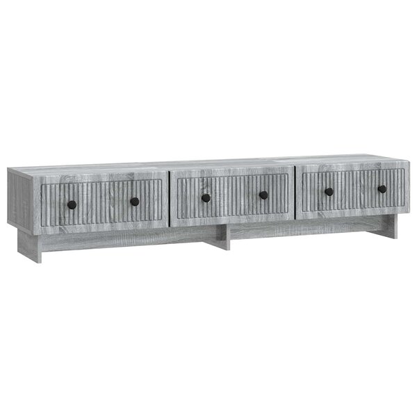 vidaXL Meuble TV 147 x 34 5 x 30 cm Sonoma gris Bois d'ingénierie