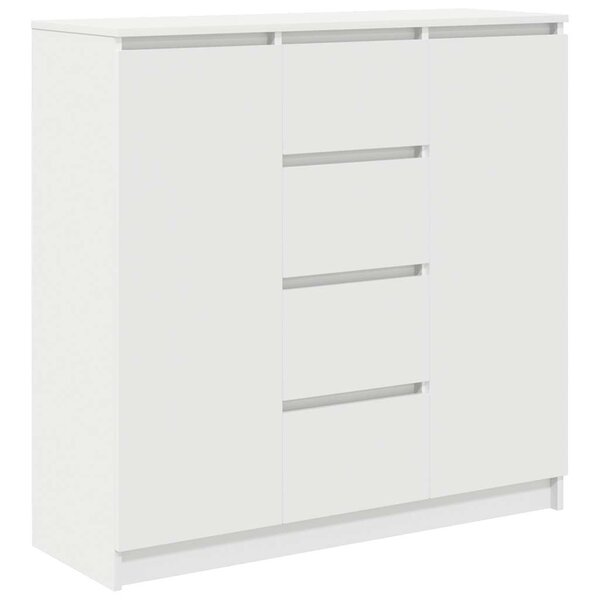 vidaXL Buffet avec tiroirs blanc 100 5x35x98 5 cm bois d'ingénierie