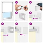 vidaXL Store enrouleur Protection UV Crème 160 x 140 cm Polyester